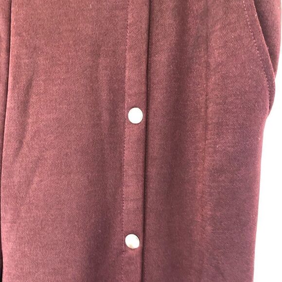 T by Alexander Wang burgundy red snap front jogger pants with pockets - Picture 10 of 16